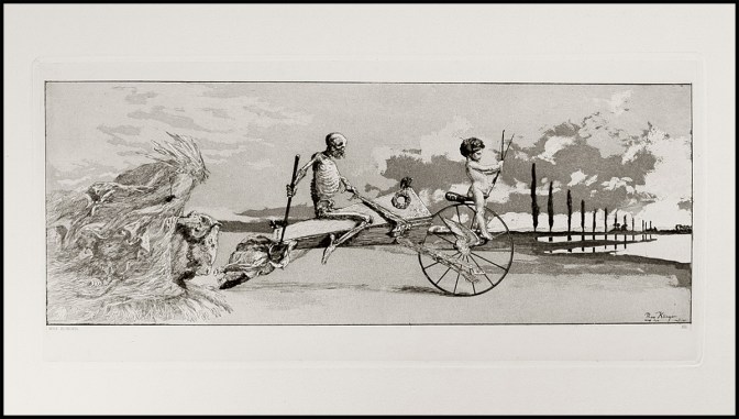 Max Klinger - Amore, morte, aldilà - 1881