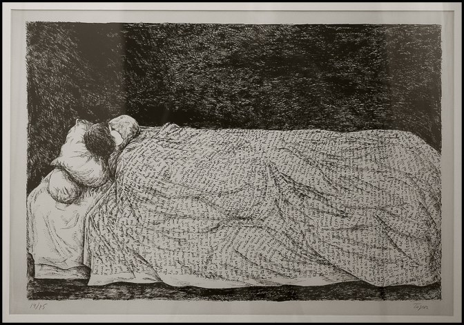 Roland Topor - Ragazza addormentata --1968